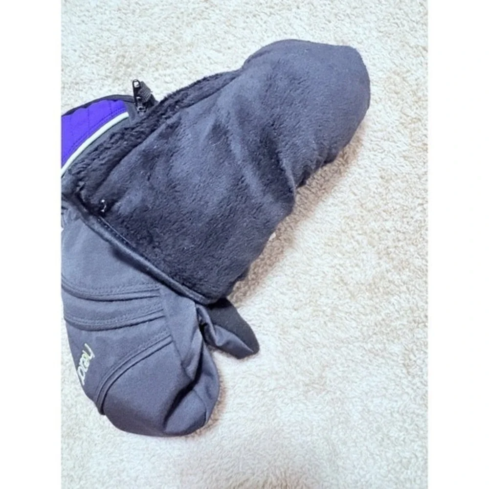 HEAD Winter Mittens Kids Small Side Zipper DuPont Sorona Insulated Snow Sled NEW